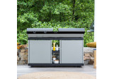 Forge Adour Table roulante Acier fermé noir et blanc pour Combi