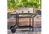Table roulante Acier noir Forge Adour