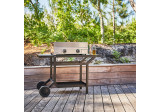 Table roulante Acier noir Forge Adour