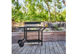 Table roulante Acier noir Forge Adour