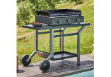 Table roulante Forge Adour Acier noir et gris clair 