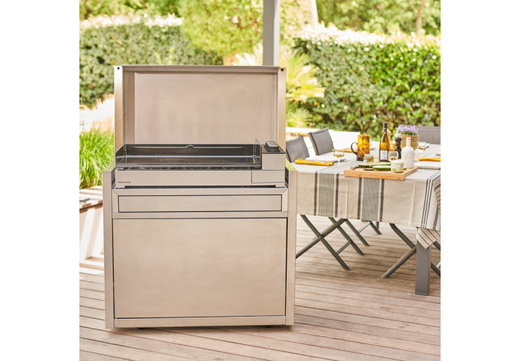 Plancha Gaz Inox Forge Adour Premium G75 - Cuisine Extérieure