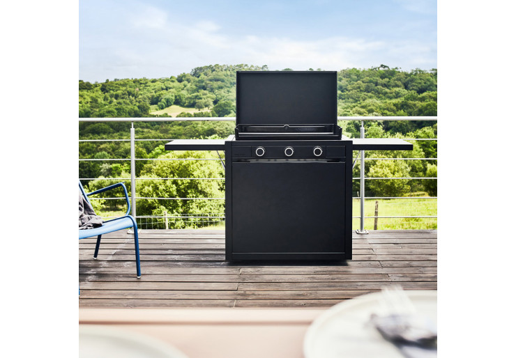 Plancha Forge Adour Modern Gaz 75 Acier Noir pour 10/15 personnes