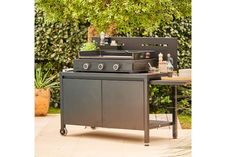 Plancha Forge Adour Modern Gaz 75 Acier Noir pour 10/15 personnes