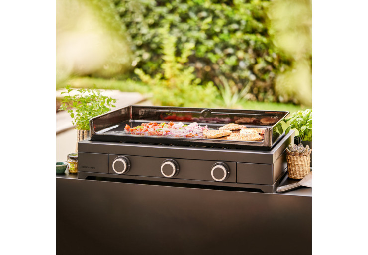 Plancha Forge Adour Modern Gaz 75 Acier Noir pour 10/15 personnes