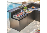 Plancha Forge Adour Modern Gaz 75 Acier Noir pour 10/15 personnes