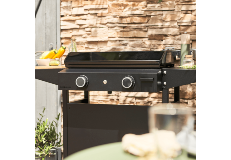 Plancha à gaz Origin 60 Acier Noir Forge Adour