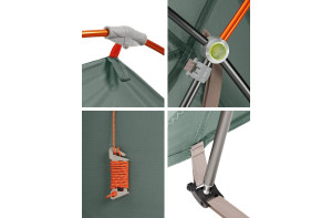 Tente de randonnée Allround Chapel XT 3P Agave Vaude