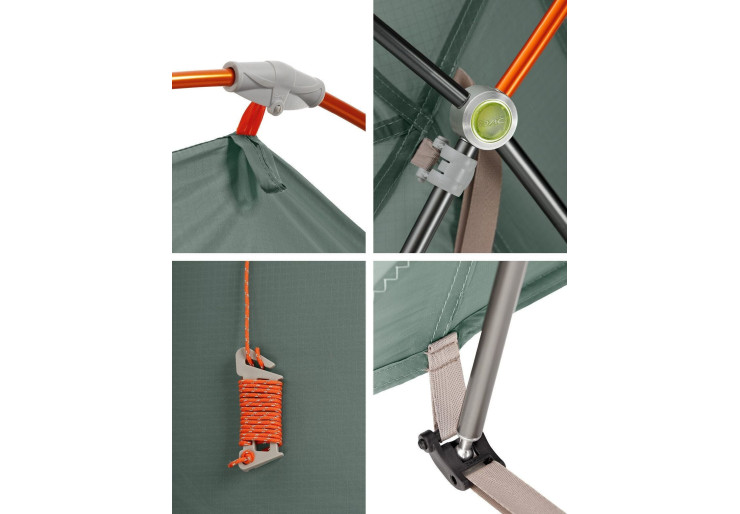 Tente de randonnée Allround Chapel XT 2P Agave Vaude