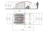 Tente de randonnée Allround Taurus XT 4P Agave Vaude