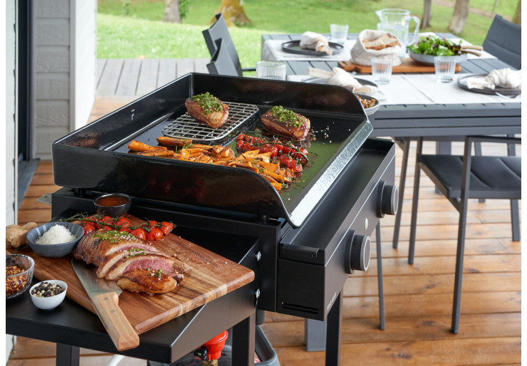 Pack plancha + capot Forge Adour Origin Gaz 60 Chassis Acier