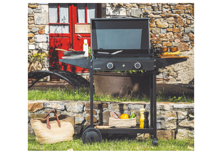 Pack plancha + capot Forge Adour Origin Gaz 60 Chassis Acier