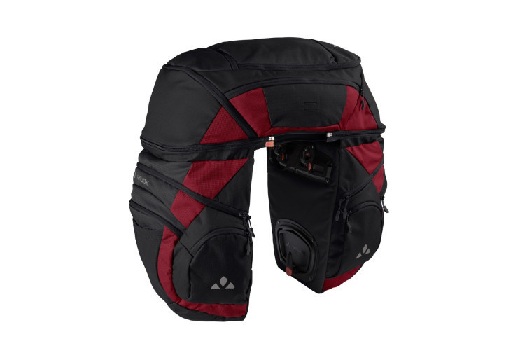 Sacoche de vélo Vaude Karakorum Pro 62 L Noir/Carmin