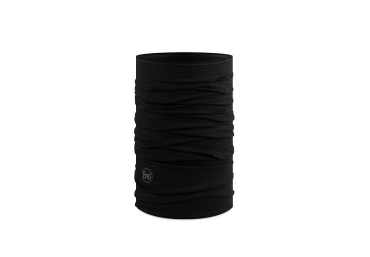Tour de cou Lightweight Merino Solid Black Buff