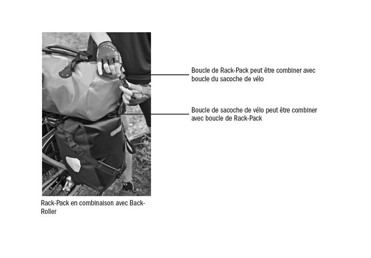 Sac de voyage étanche Ortlieb Rack-Pack Noir